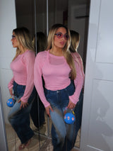 Maglia semi trasparente con canotta Dipsy