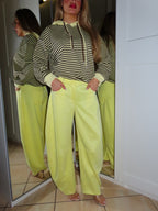 Pantalone ballon Alcantara con molla sul retro in vita