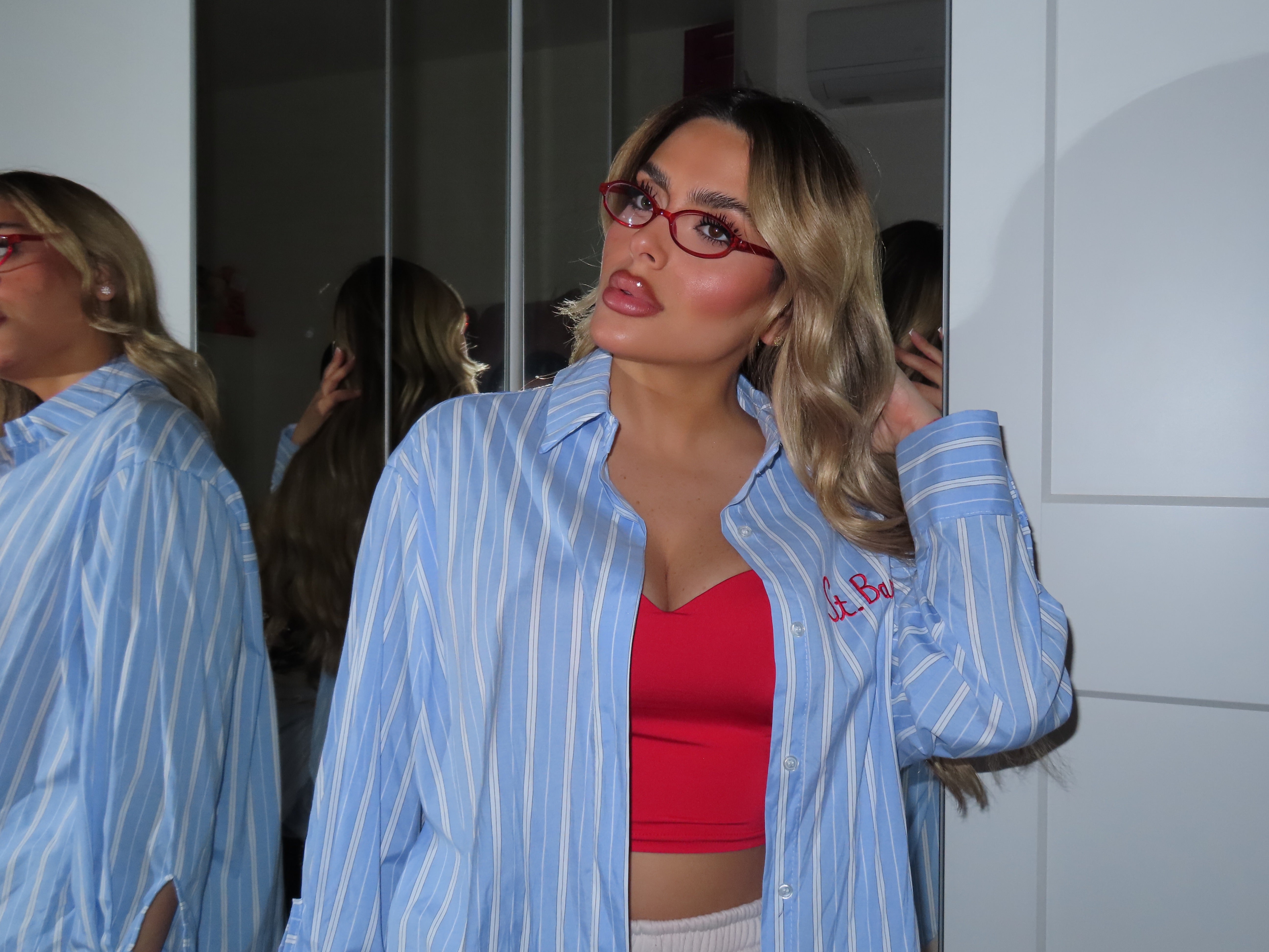 Camicia a righe Santo