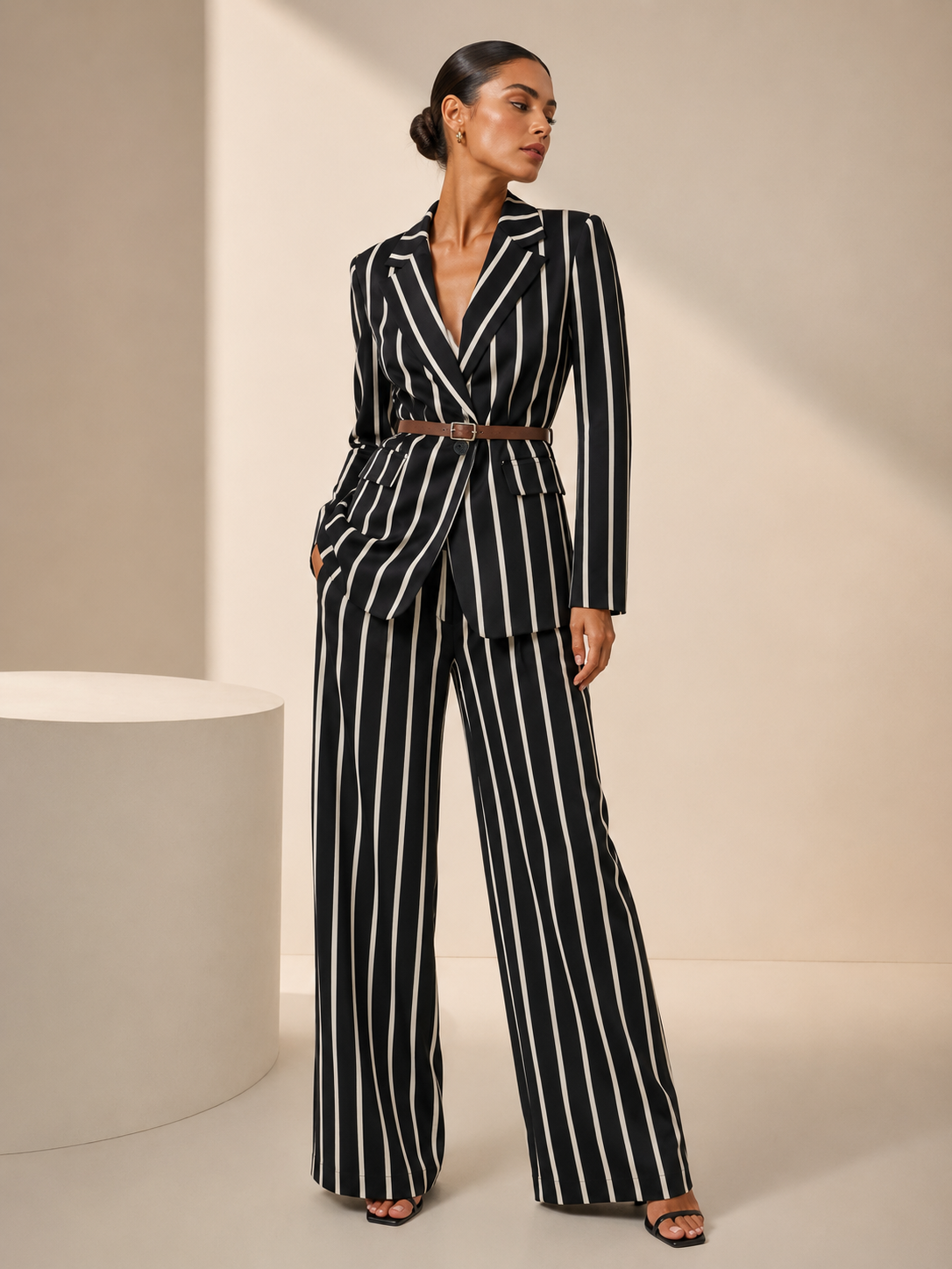 Tailleur black and white