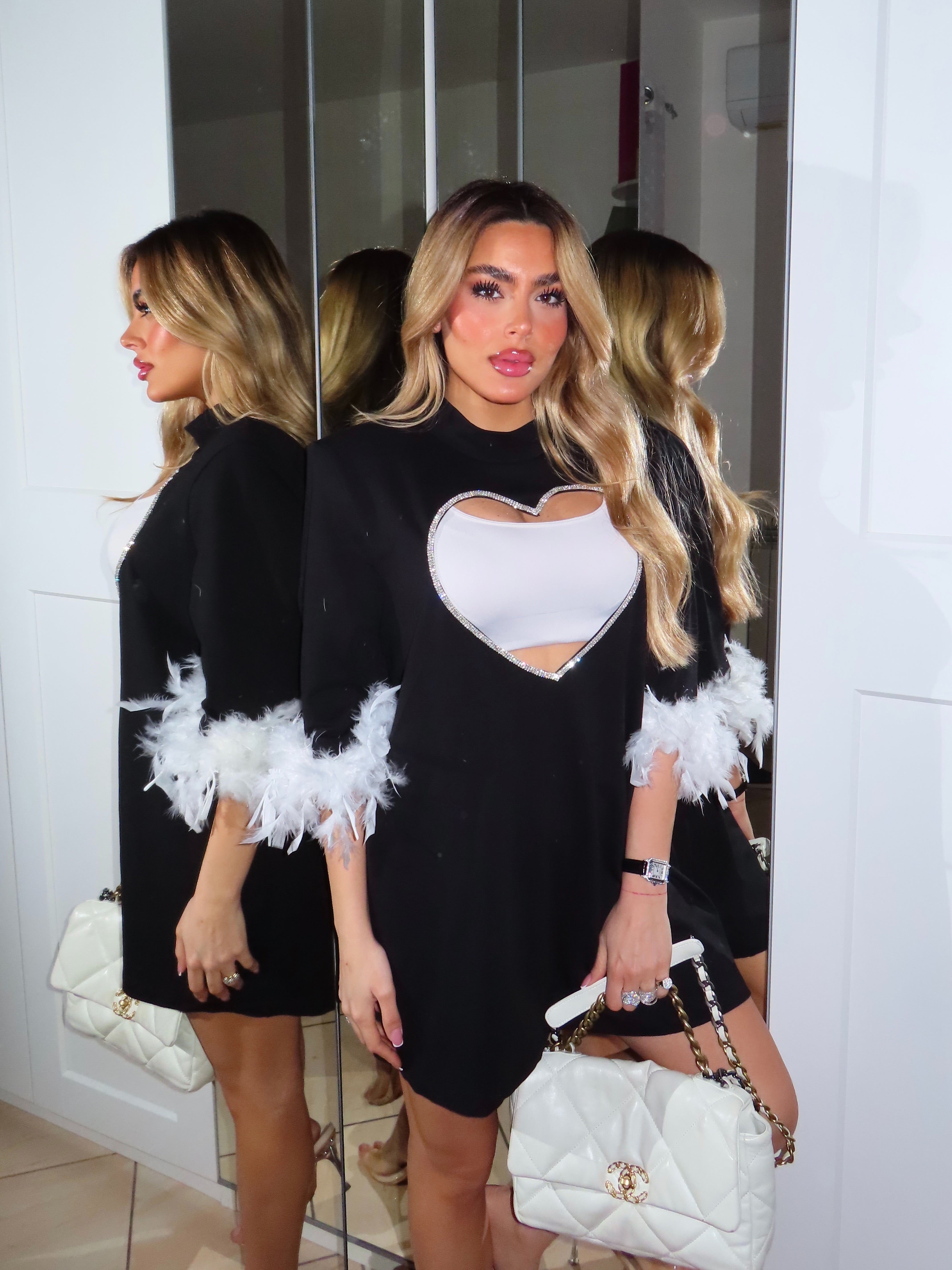 Maglia over CUORE CRYSTAL