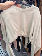 Maglia JustWest crop con coulisse regolabile