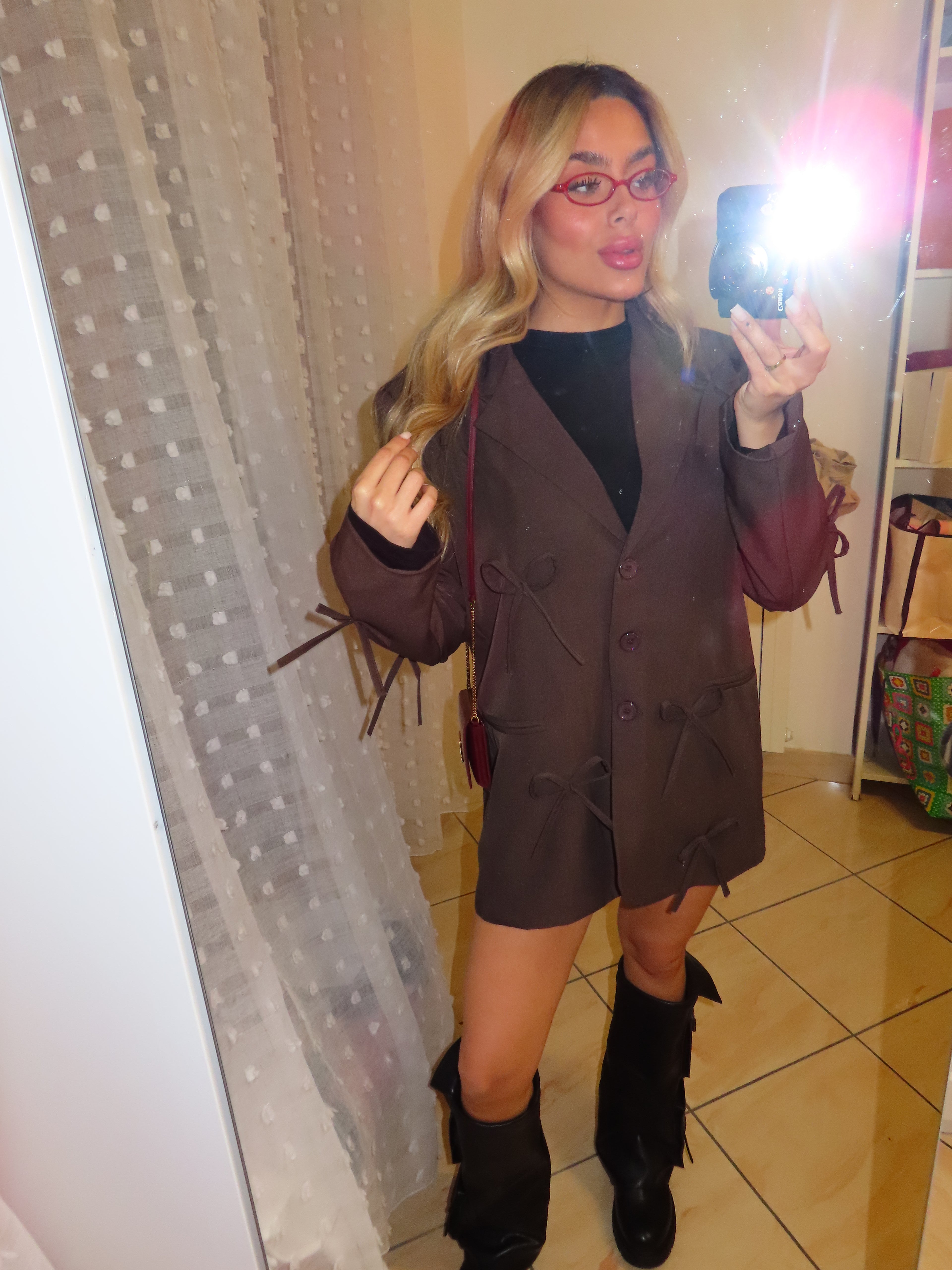 Giacca con fiocchi e spalline