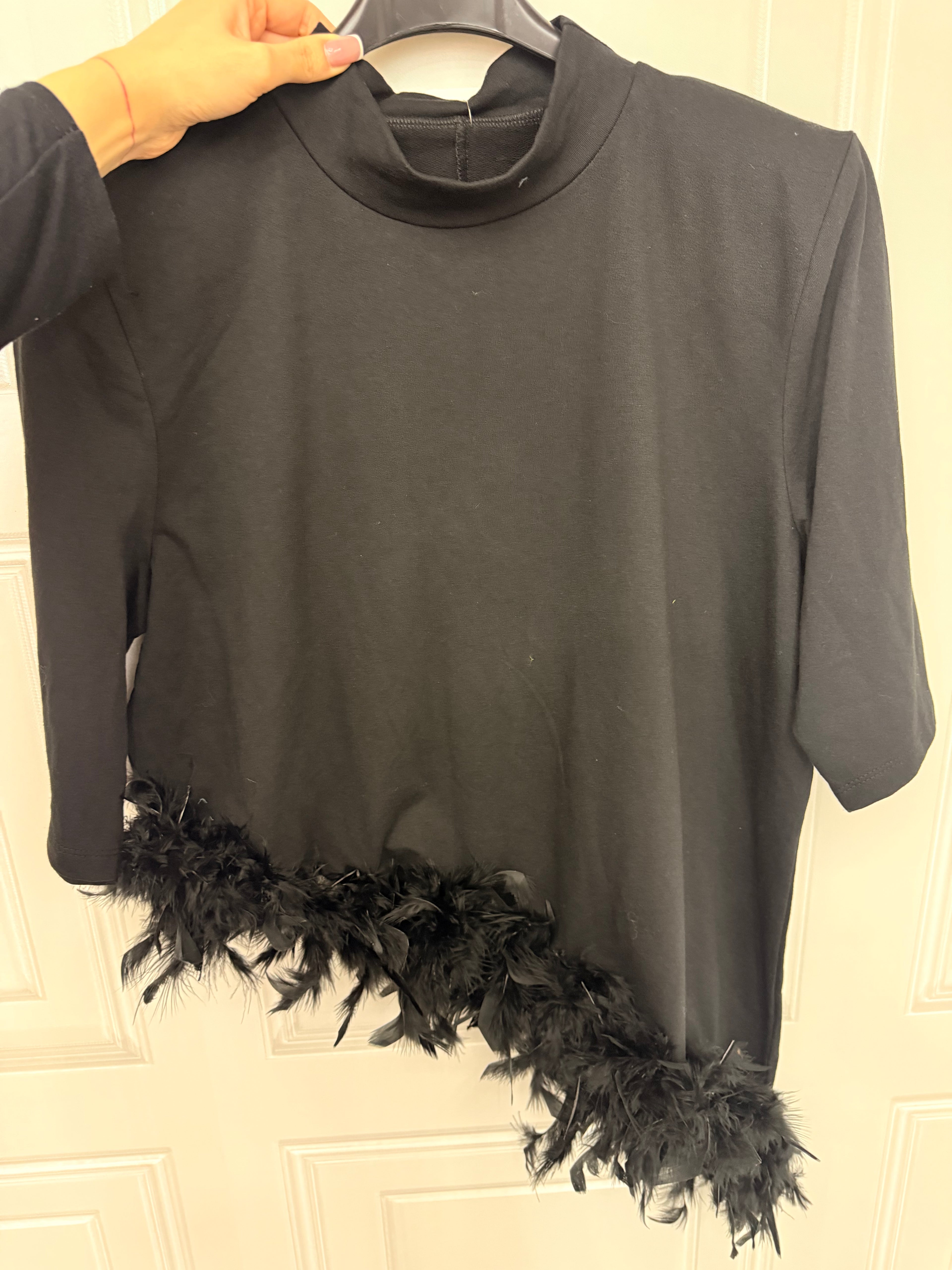 Maglia Crystal con taglio trasversale Plume