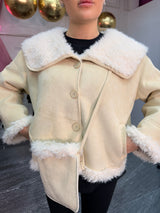 Giubbino montone crema