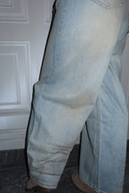 Jeans sabbiato con brillantini over Texas