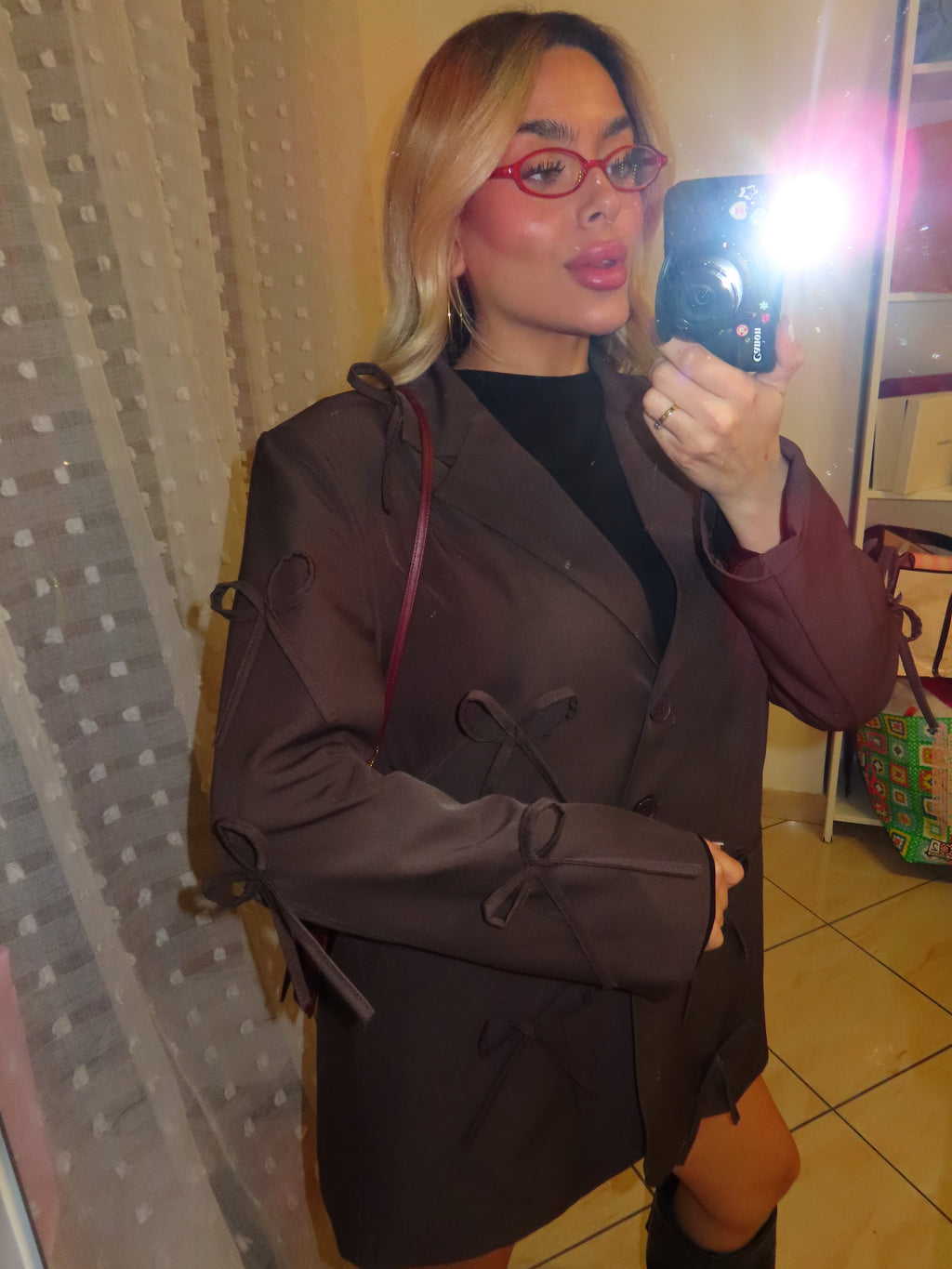 Giacca con fiocchi e spalline
