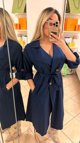 Trench lungo soprabito