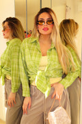 Camicia prato inglese con brillantini