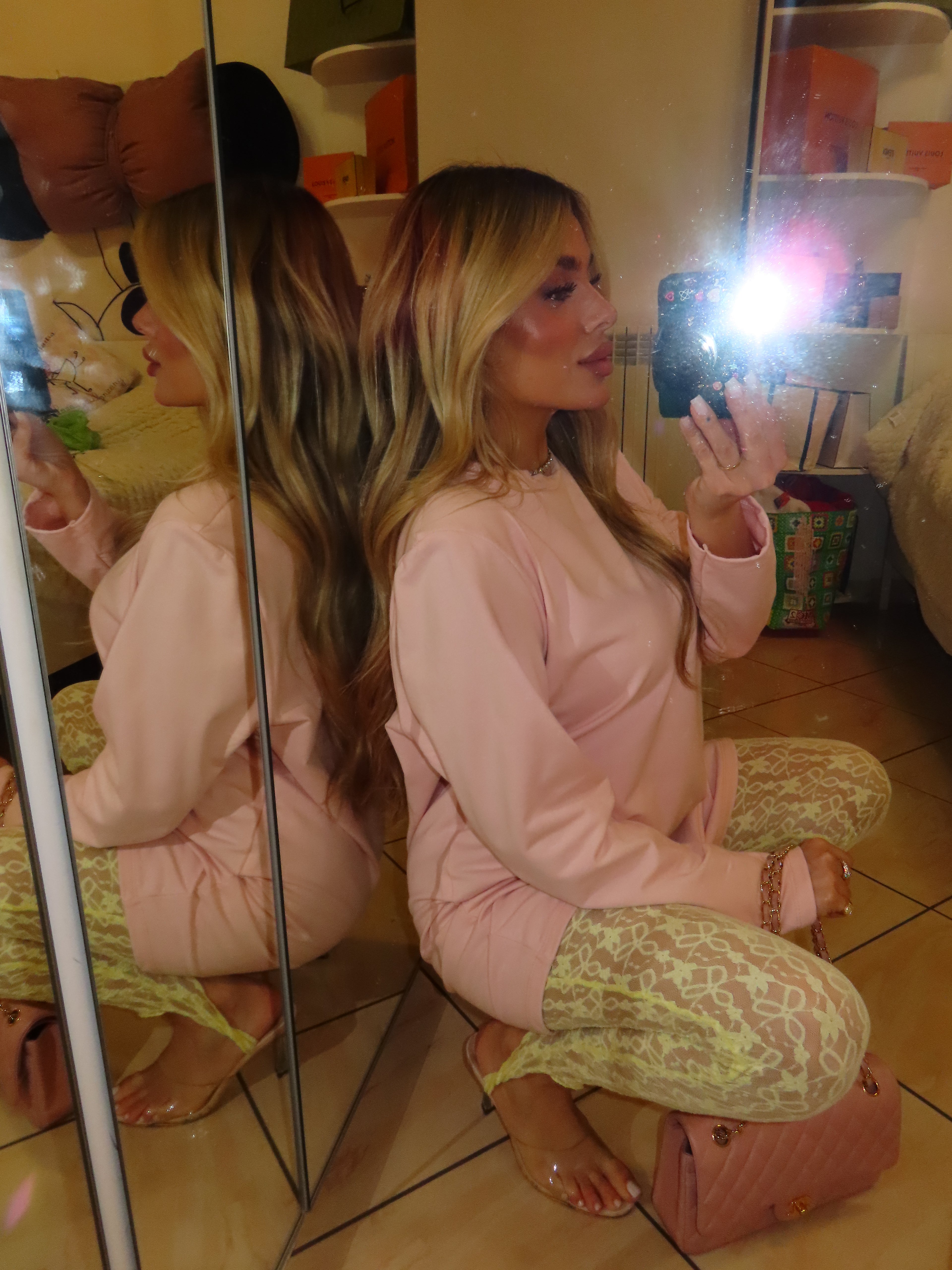 Leggins in merletto cavallerizza