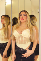 Body in pizzo con bretella regolabile Biggy