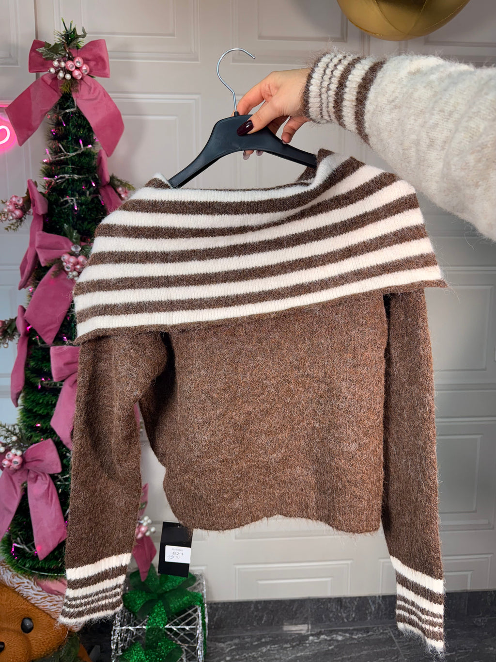 Maglione con zip AR