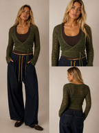 Cardigan incrociatina filo Amare