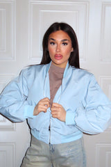 Giubbino Bomber pastello con zip