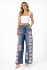 Jeans fiore elegant