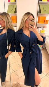 Trench lungo soprabito