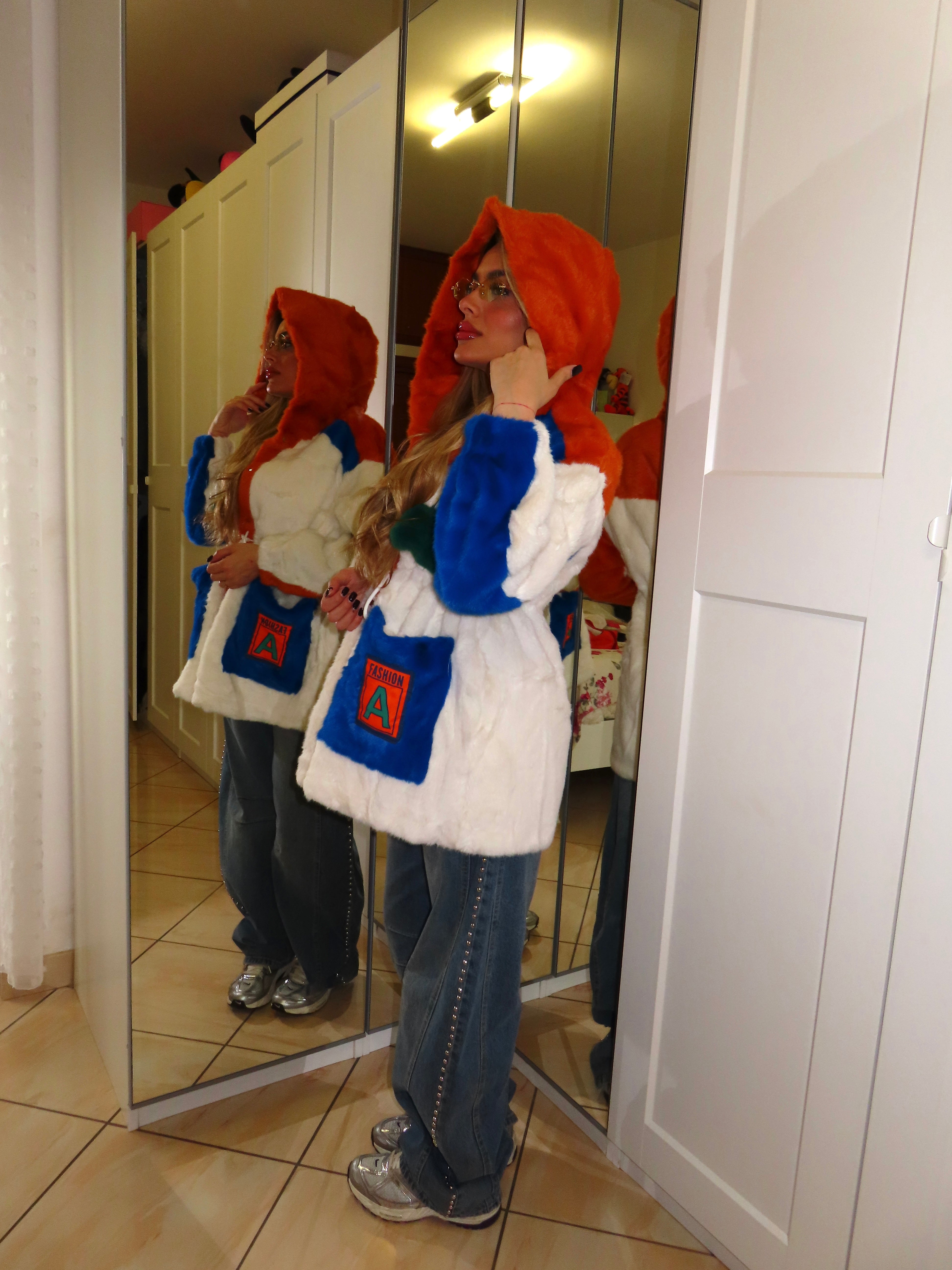 Pelliccia orangeblue