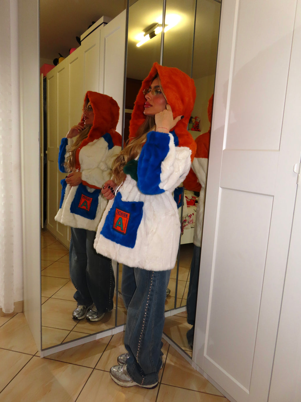 Pelliccia orangeblue