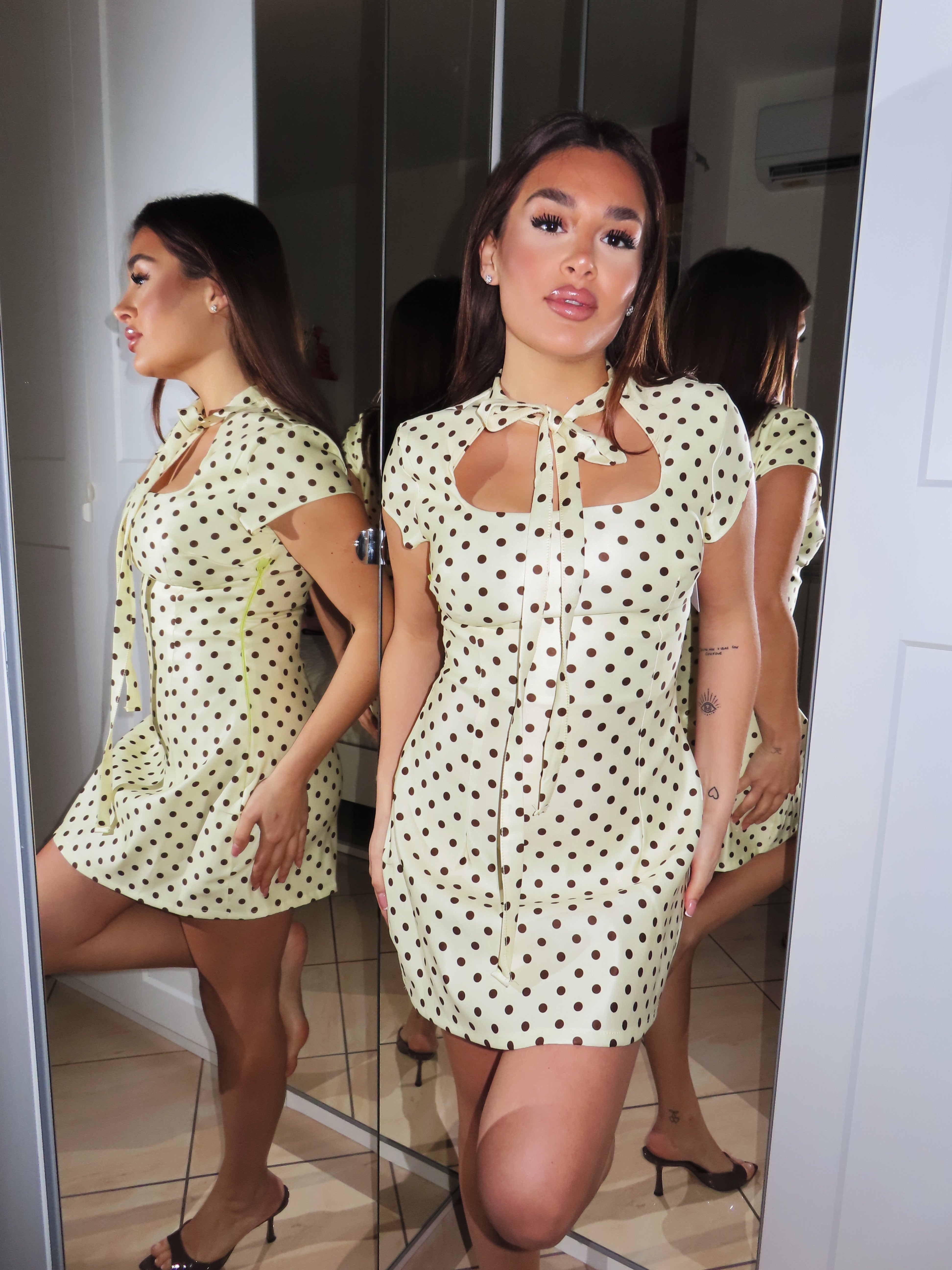 Dress a pois Supernova con fiocco