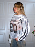 Maglia con scollo a barca e trasparenze Blolrace