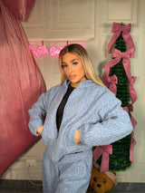 Tuta azzurro polvere