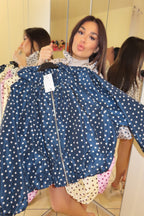 Giubbino tecnico pois con coulisse