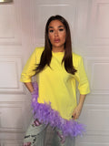 Maglia Crystal con taglio trasversale Plume