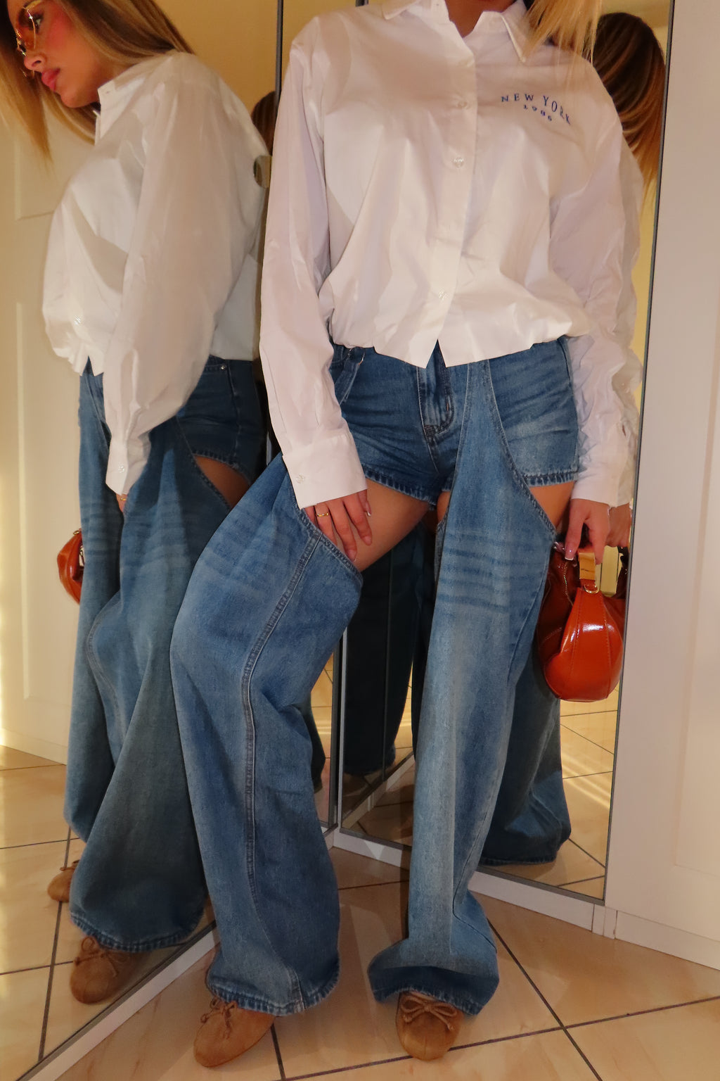 Jeans pantaloncini New York