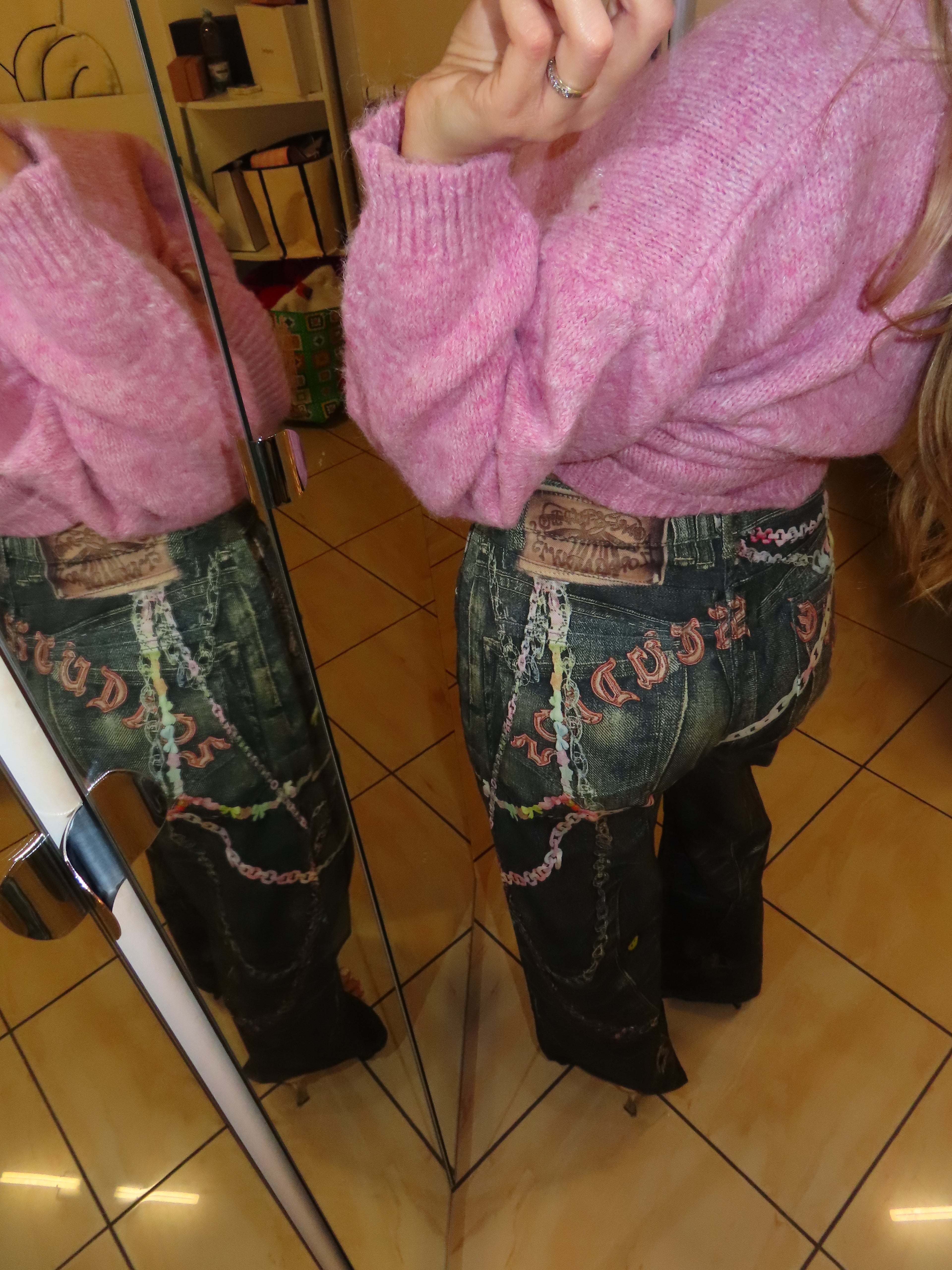 Jeans ciondoli tessuto primavera/estate