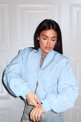 Giubbino Bomber pastello con zip