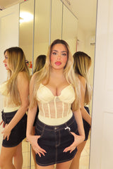 Body in pizzo con bretella regolabile Biggy