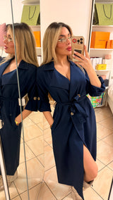 Trench lungo soprabito