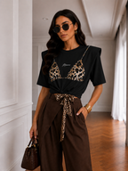 T shirt Miami leopard JustWest