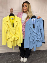 Giacca lunga con fiocco Aisha