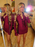 Dress in Lycra con bottoni
