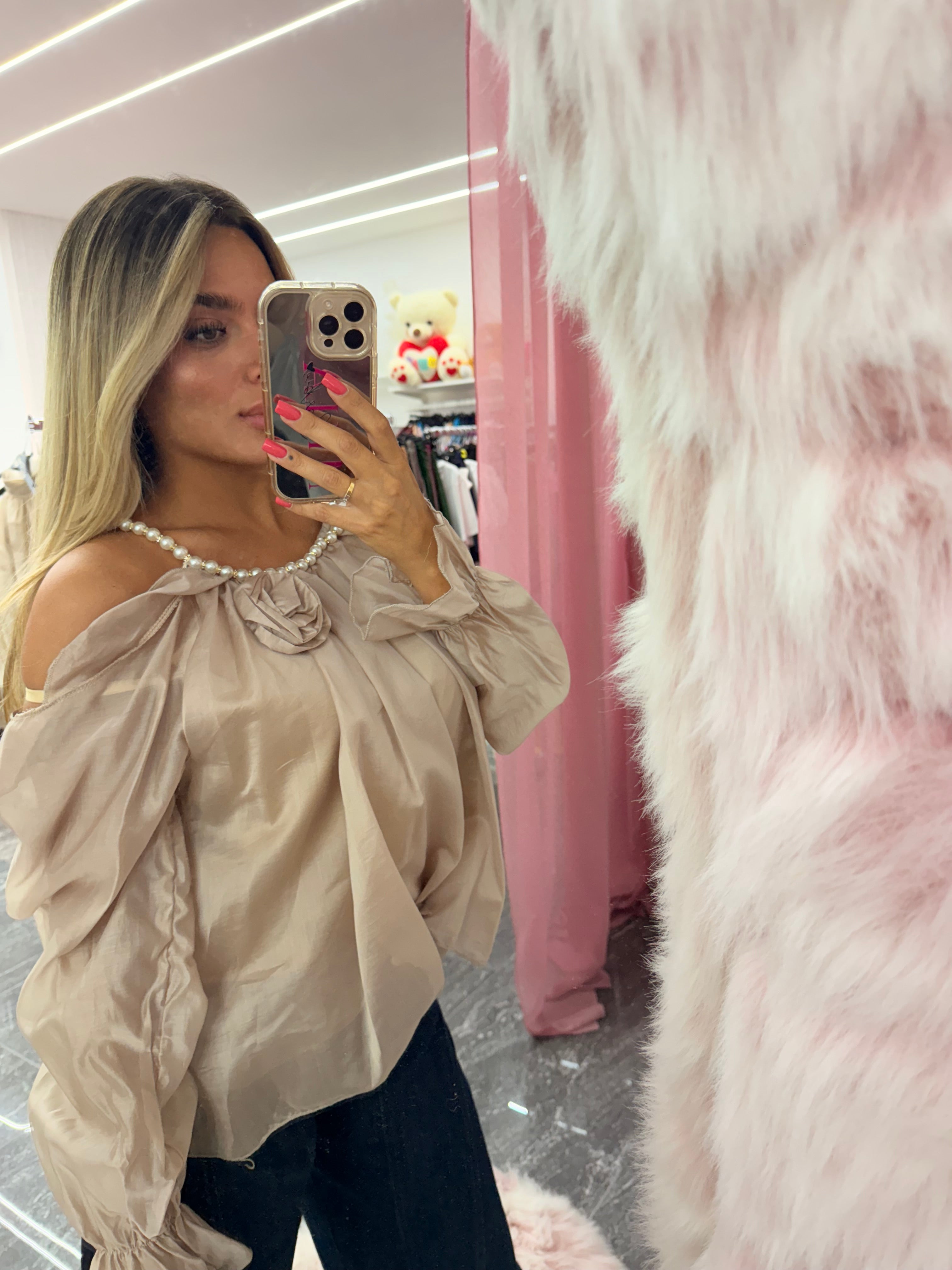 Camicia luce di perla