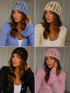Copricapo uncinetto lurex