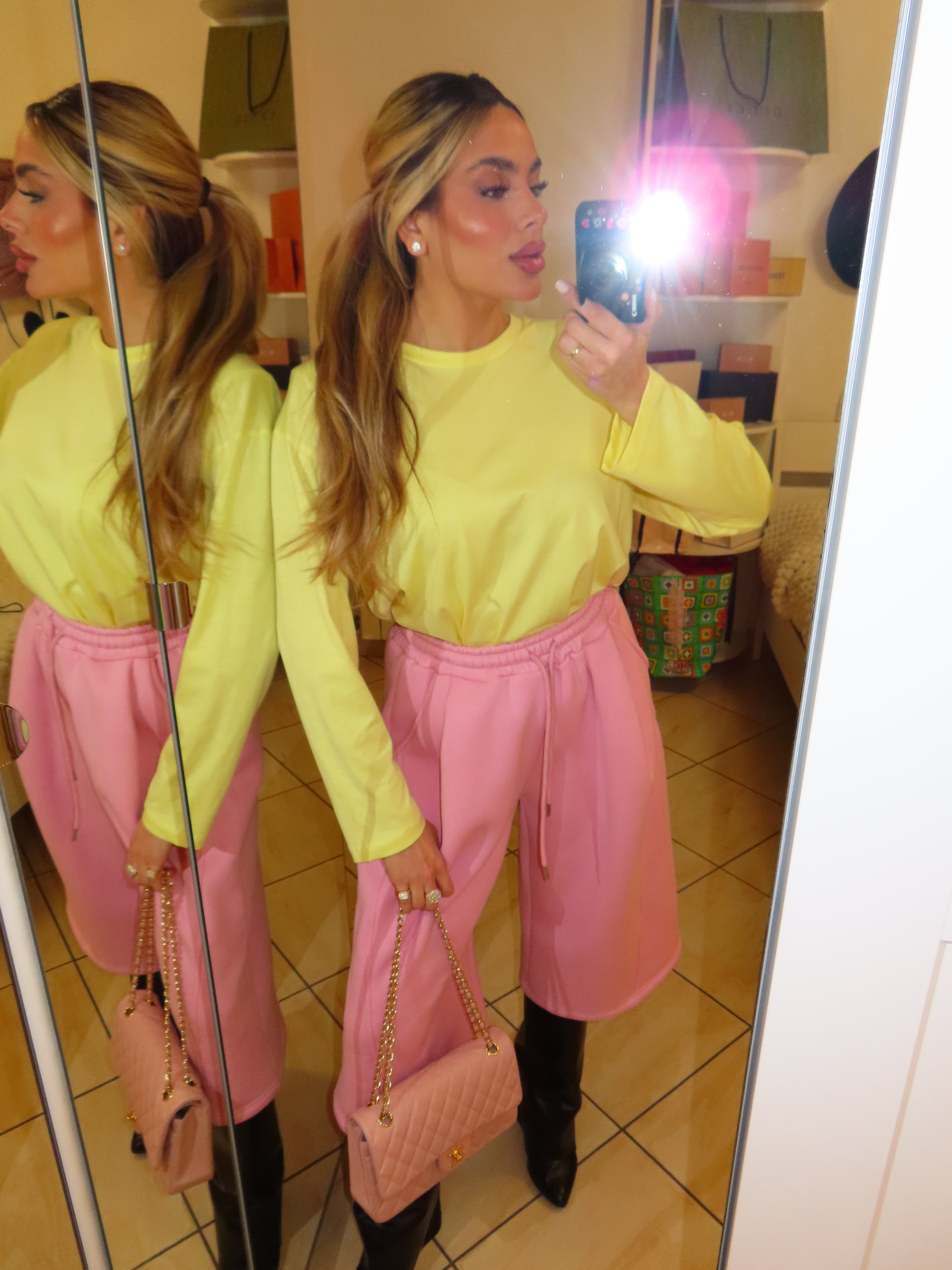 Maglia over JustWest con spalline lunghezza vita