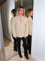 Giubbino con mantella removibile triangolo Clarisse