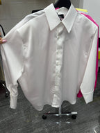 Camicia over satin JustWest con spallina imbottita
