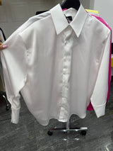 Camicia over satin JustWest con spallina imbottita