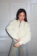 Giubbino Bomber pastello con zip