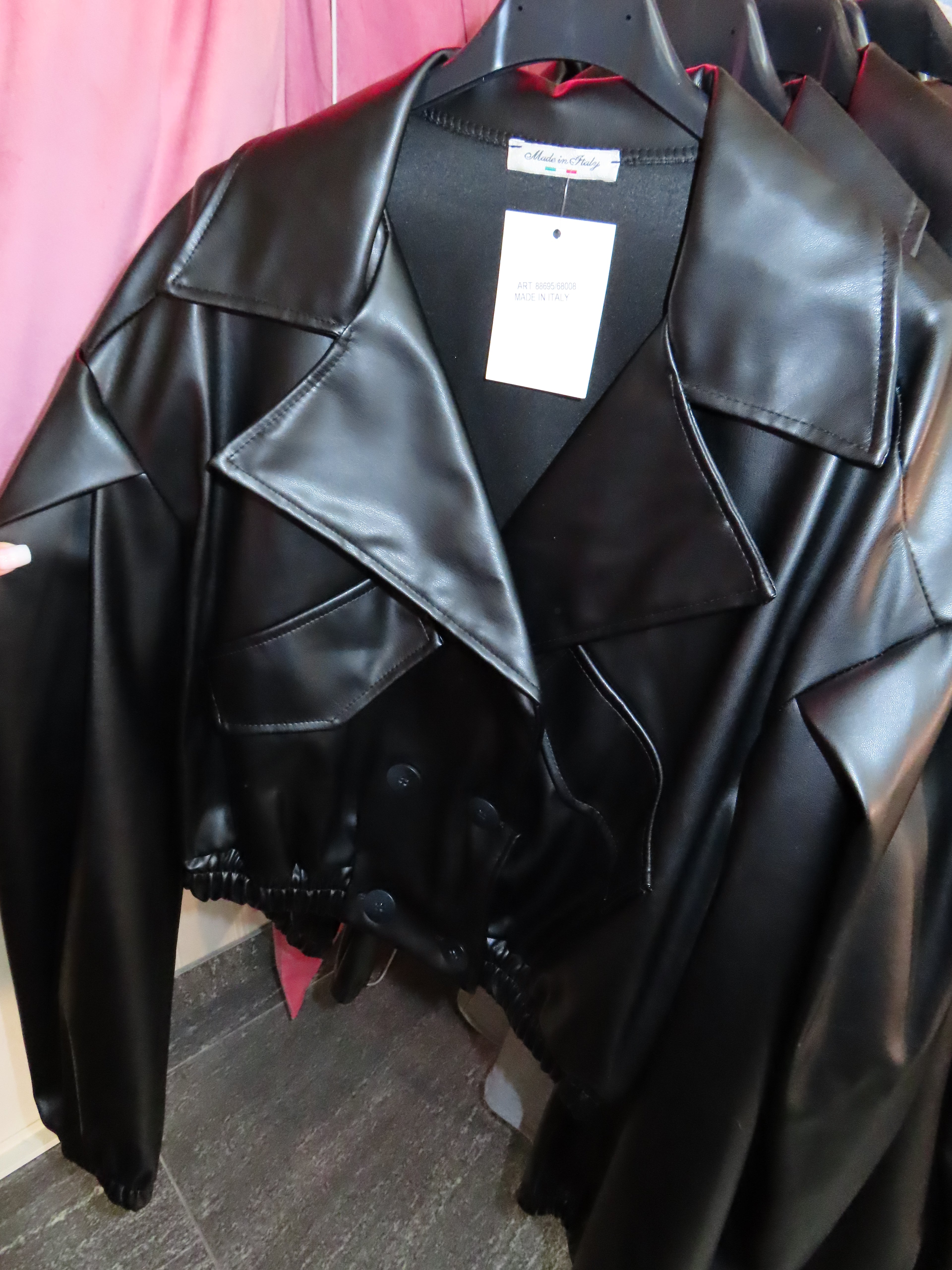 Bomber ecopelle manica palloncino