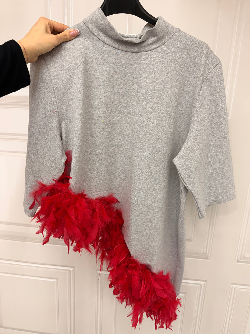 Maglia Crystal con taglio trasversale Plume