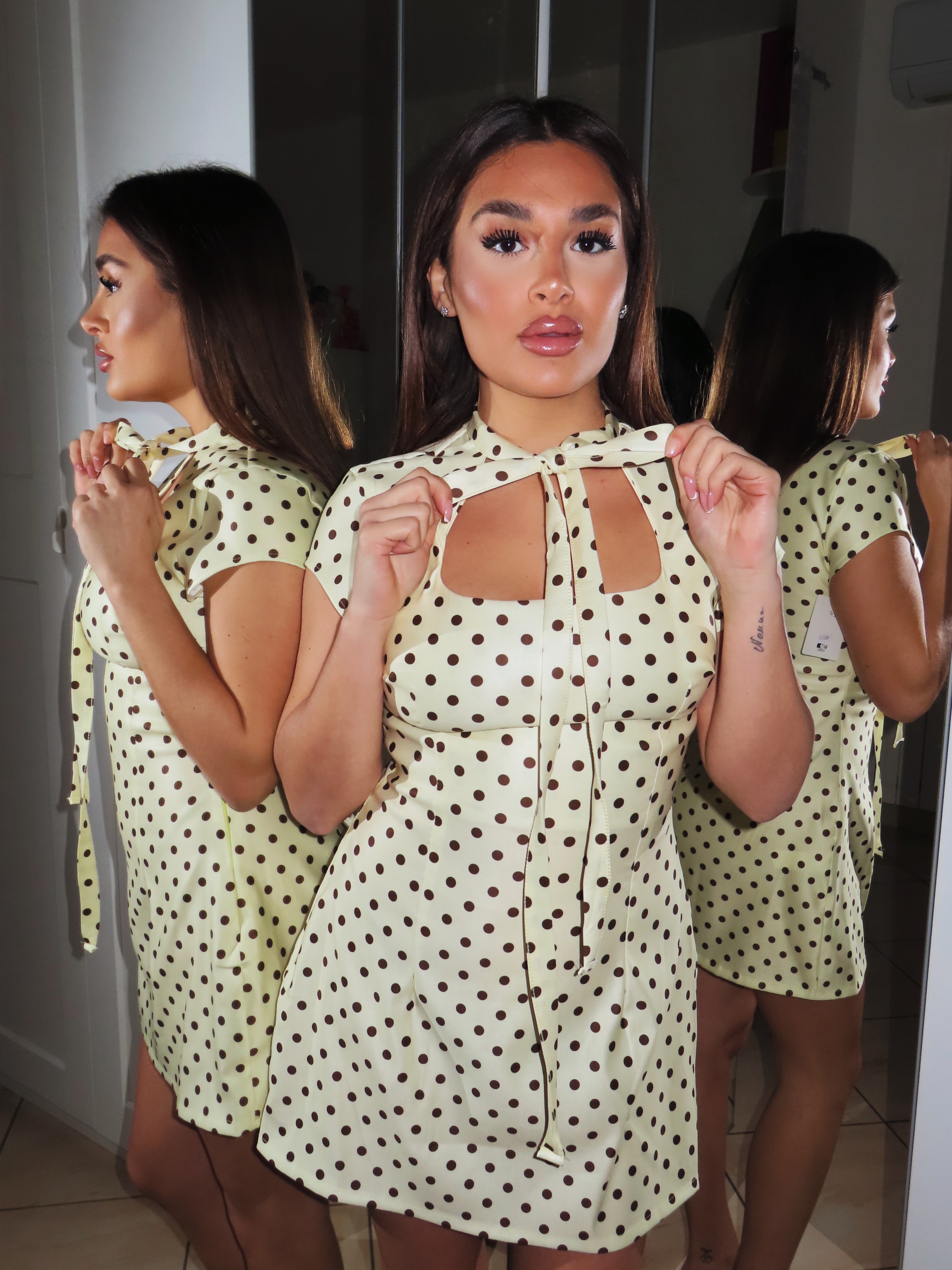 Dress a pois Supernova con fiocco