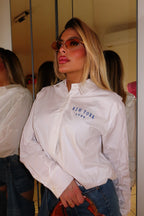 Camicia palloncino con ricamo New York