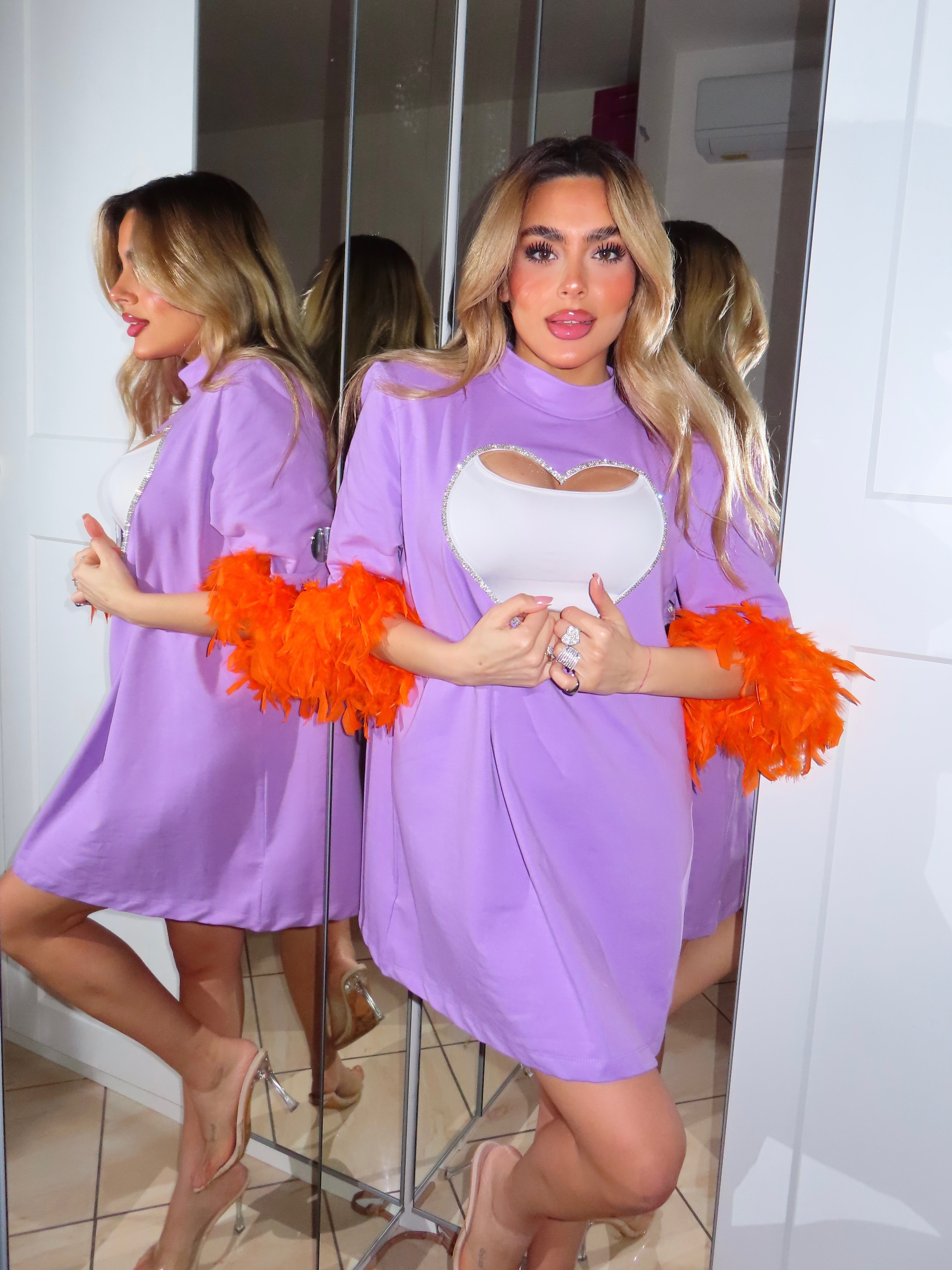 Maglia over CUORE CRYSTAL