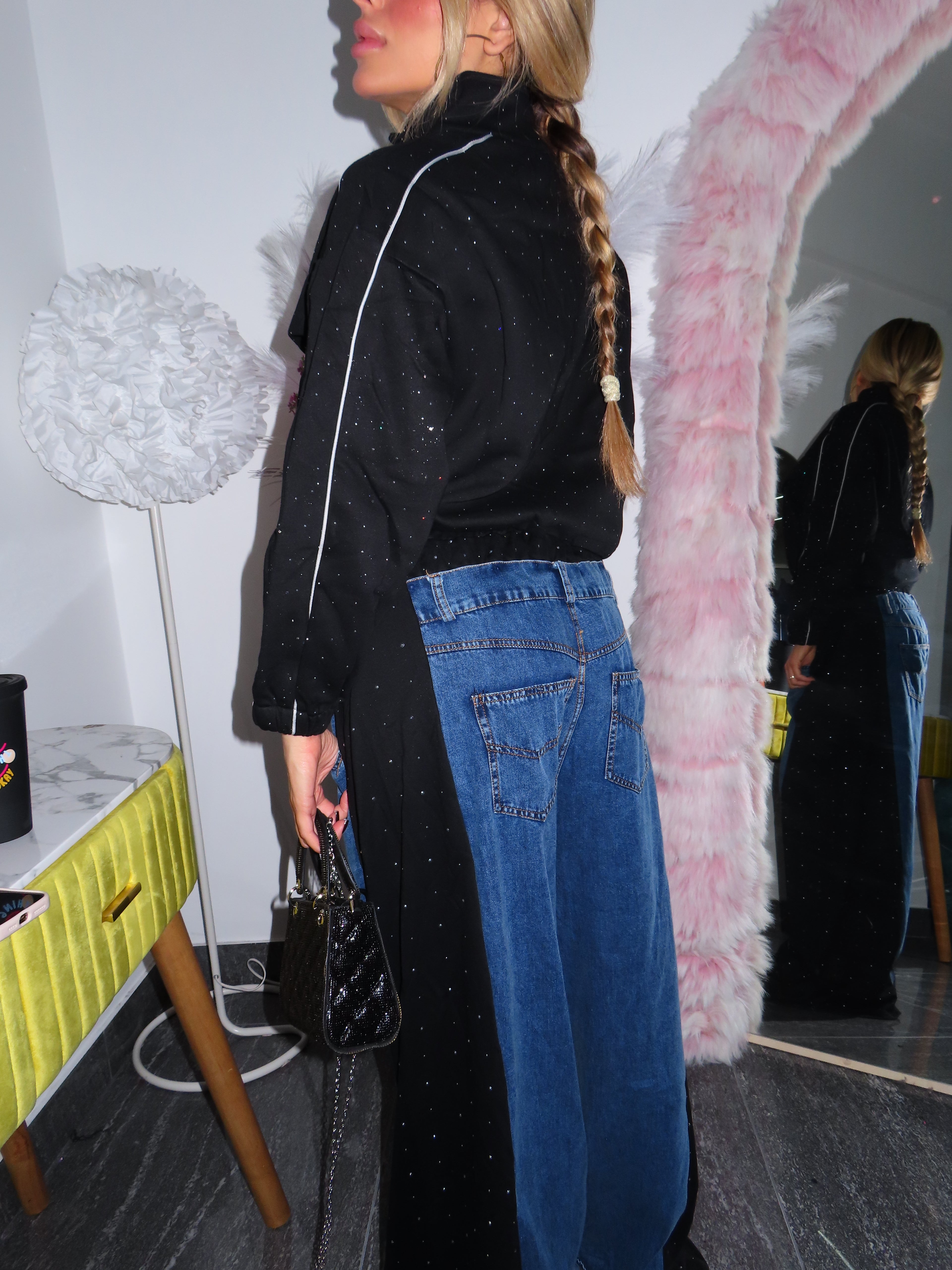 Felpa London con brillantini