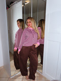 Pantalone ballon Alcantara con molla sul retro in vita