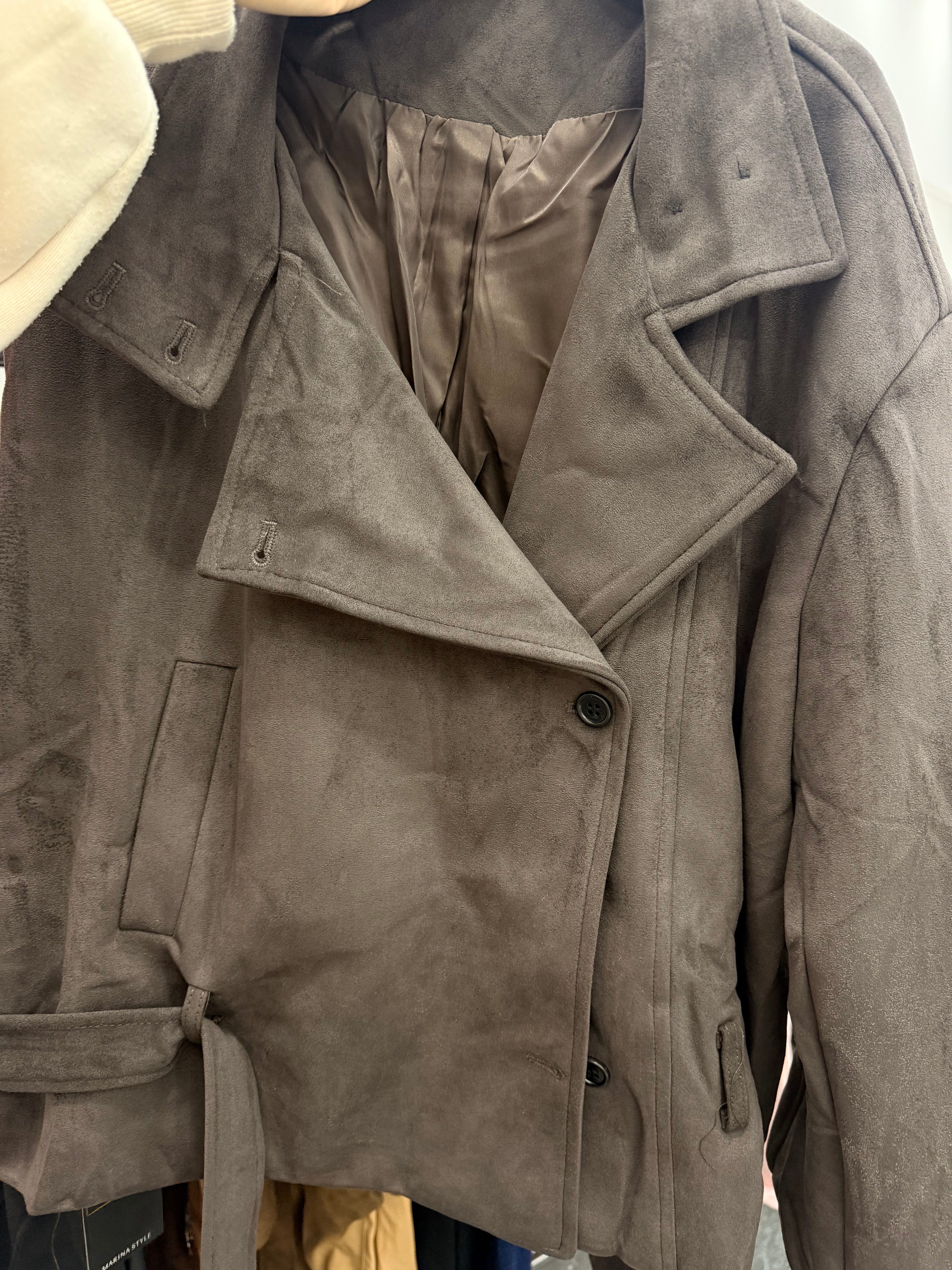 Giubbino in simil camoscio